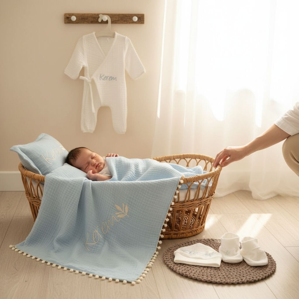 The Most Meaningful Gift for a Newborn Baby: Personalized Muslin Blankets