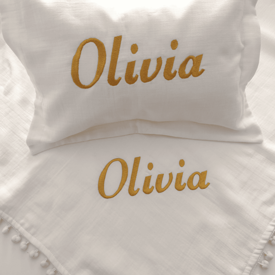 Personalized Newborn Hospital Discharge Set – 6 Piece Personalized Muslin Baby Products