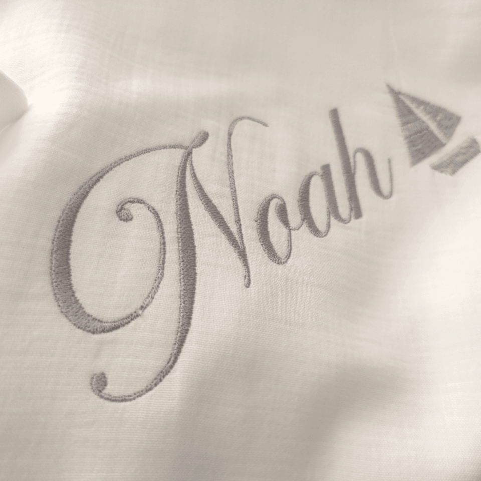 Personalized Newborn Gift Set | 4 Layer Muslin Blanket and Embroidered Pillowcase