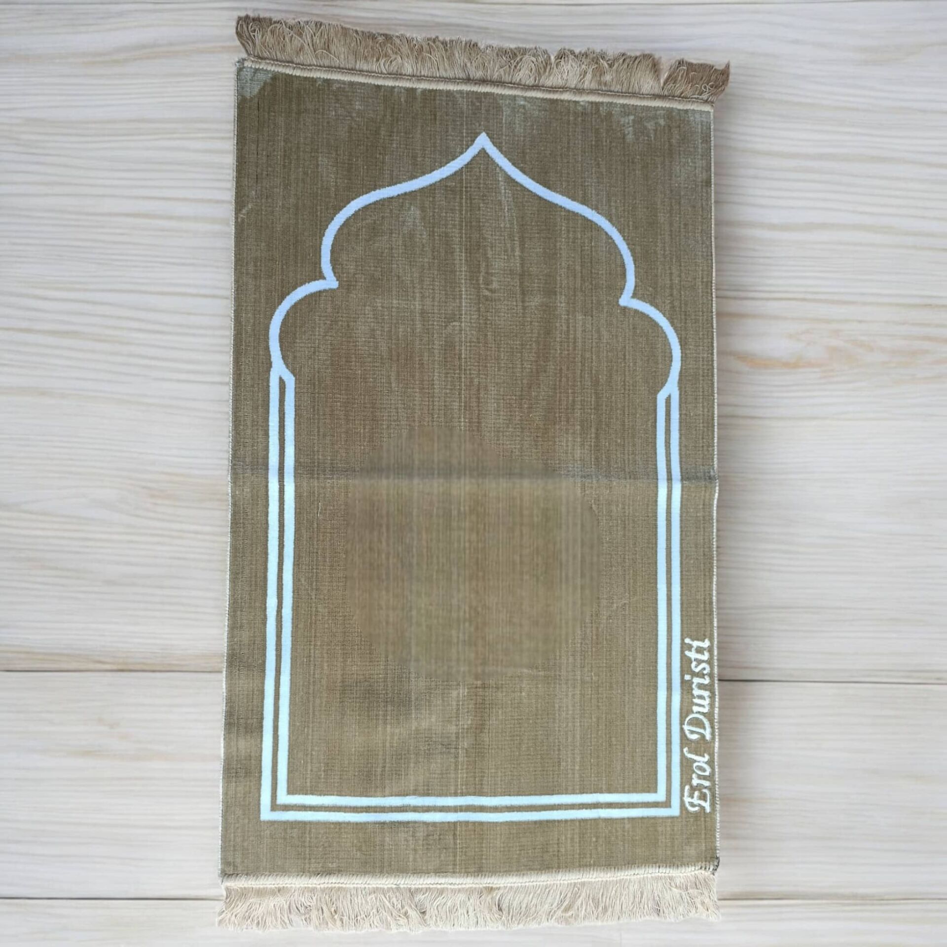 Personalized prayer rug