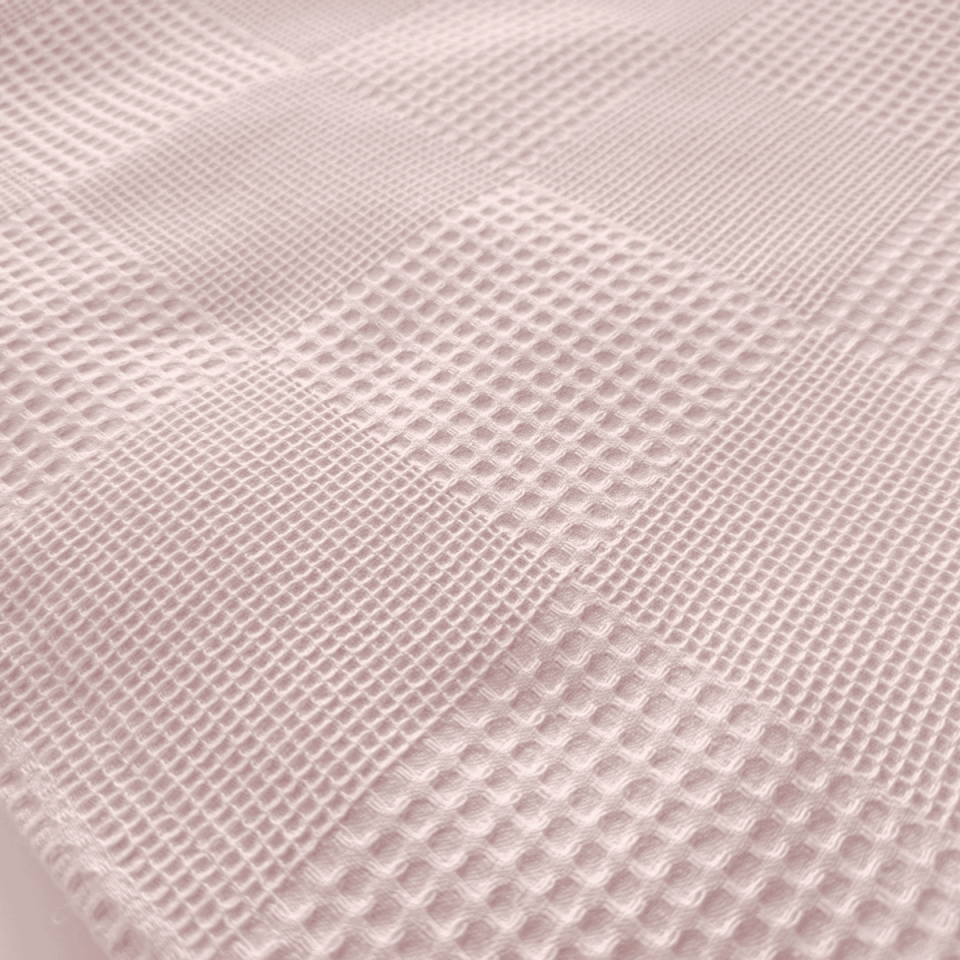 Waffle Textured Pink Baby Blanket