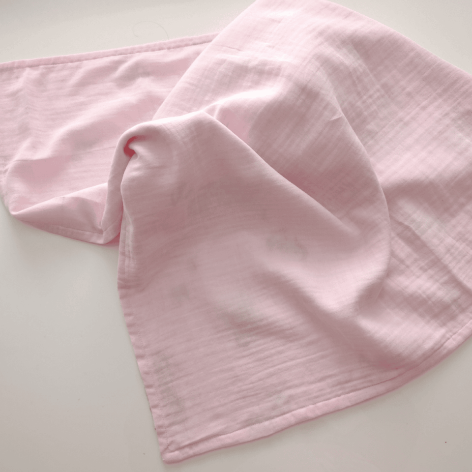 Pink Muslin Baby Blanket