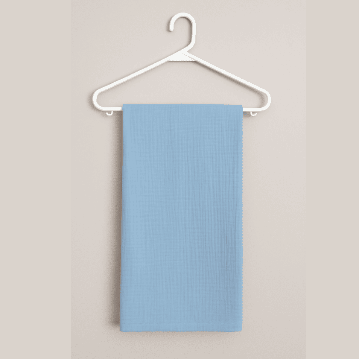 Blue Muslin Baby Blanket