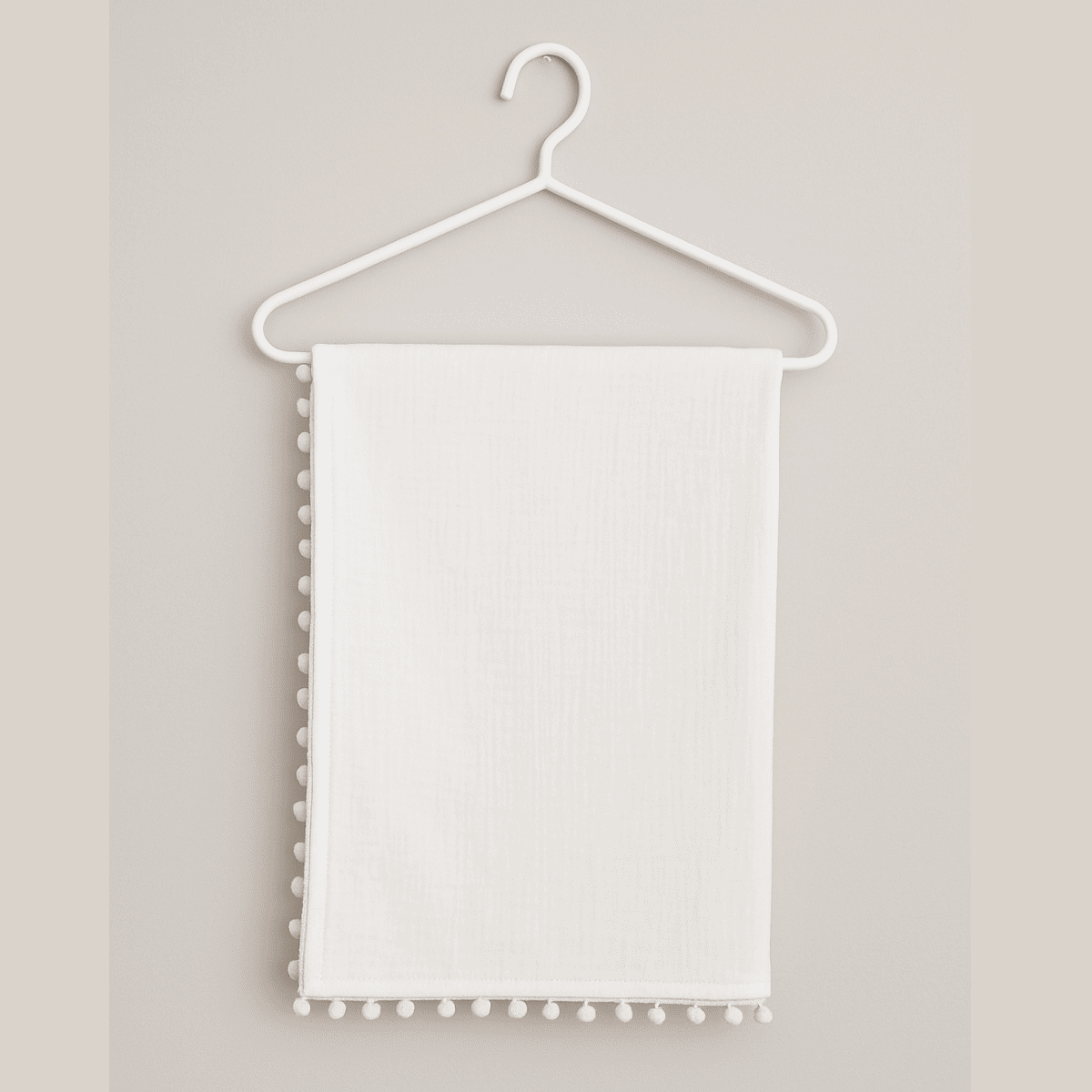 Ecru Muslin Baby Blanket