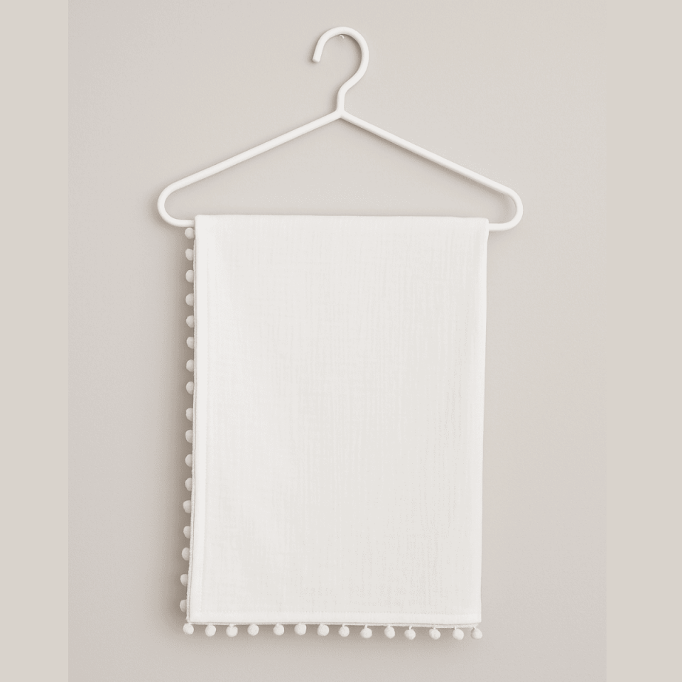 Ecru Muslin Baby Blanket