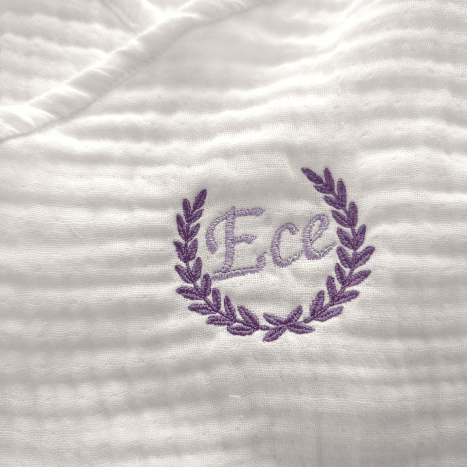 Newborn Hospital Discharge Set with Name Written - 6 Piece Personalized Muslin Baby Products