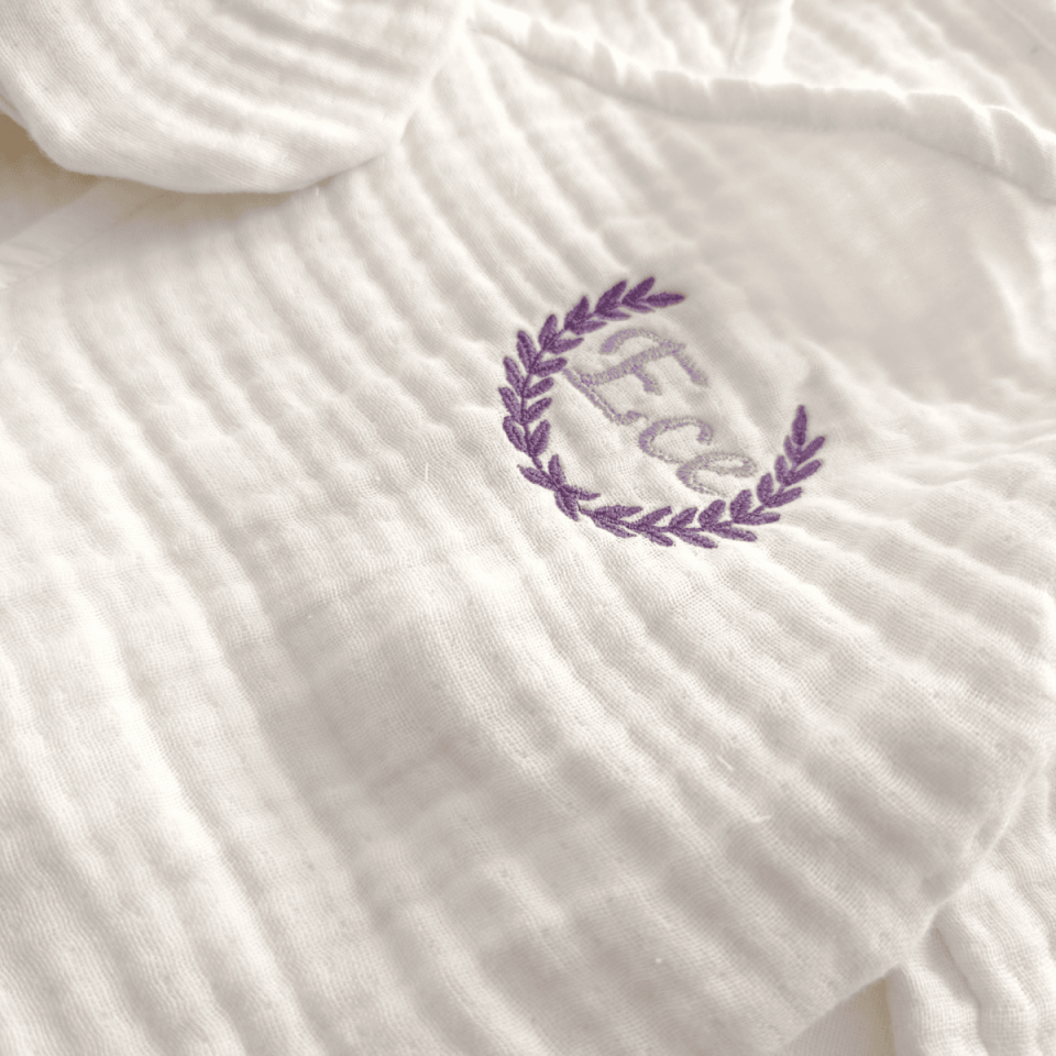 Newborn Hospital Discharge Set with Name Written - 6 Piece Personalized Muslin Baby Products