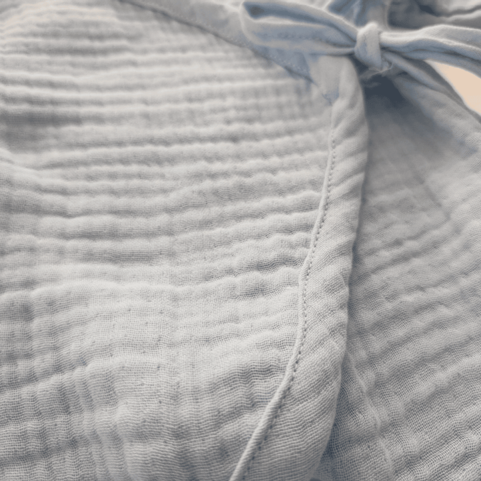 Blue Muslin 4-Piece Newborn Set