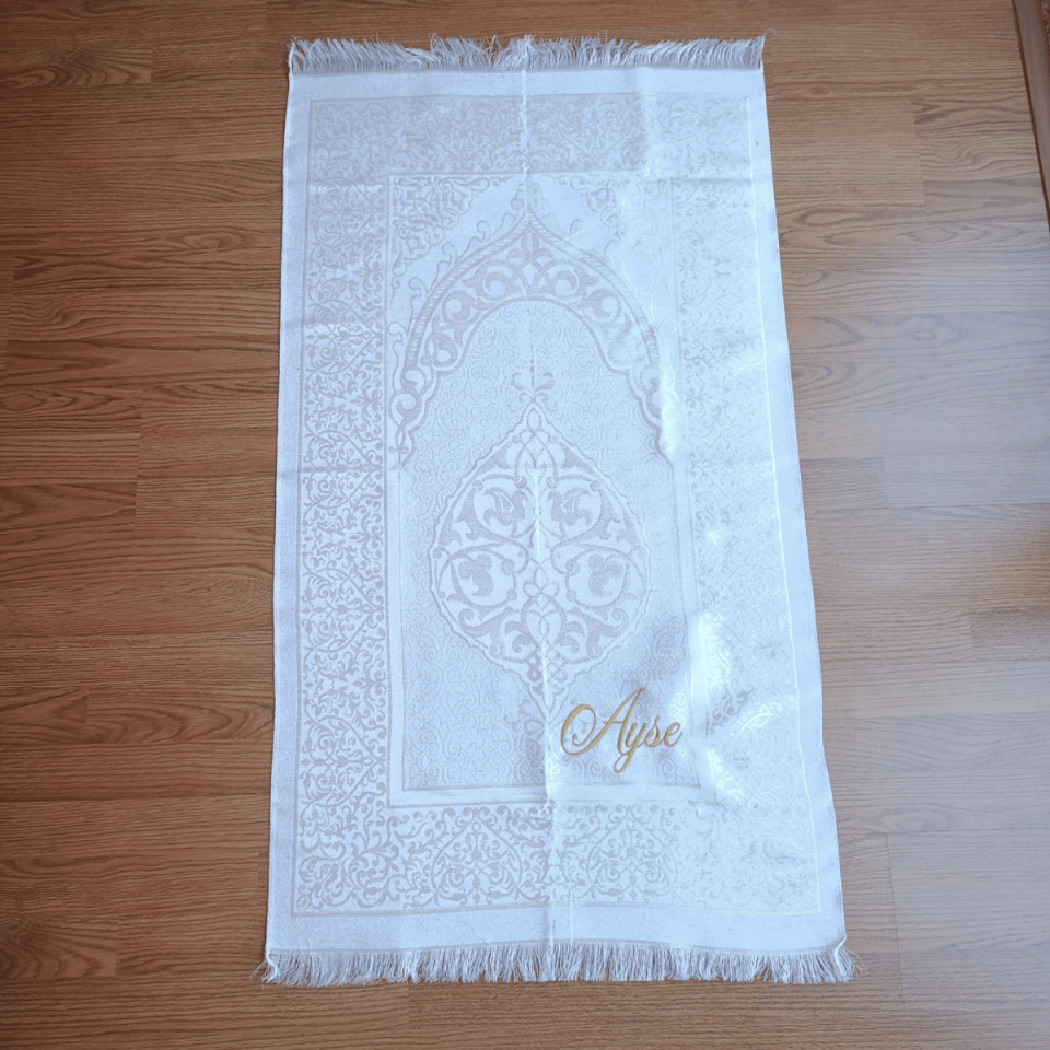 Name Written Prayer Rug Set