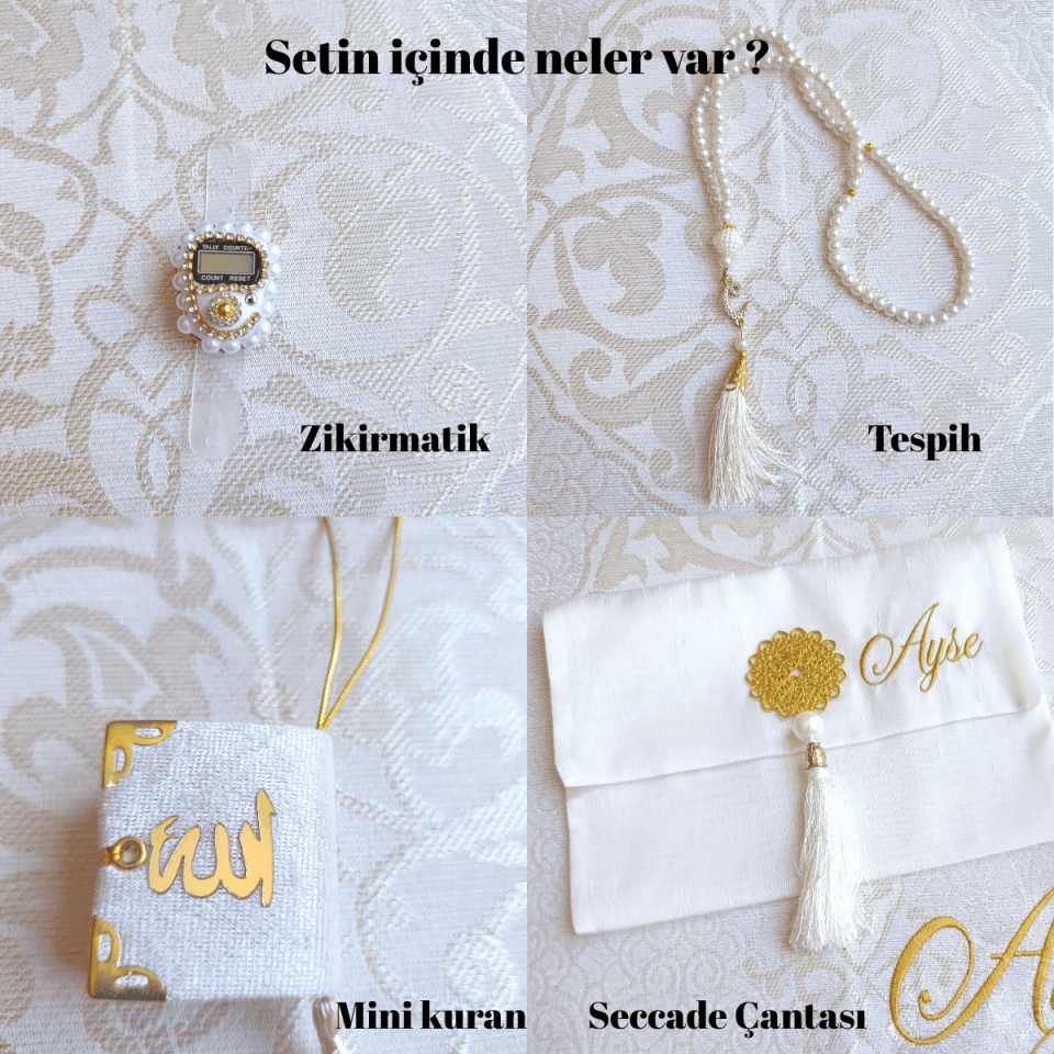 Name Written Prayer Rug Set