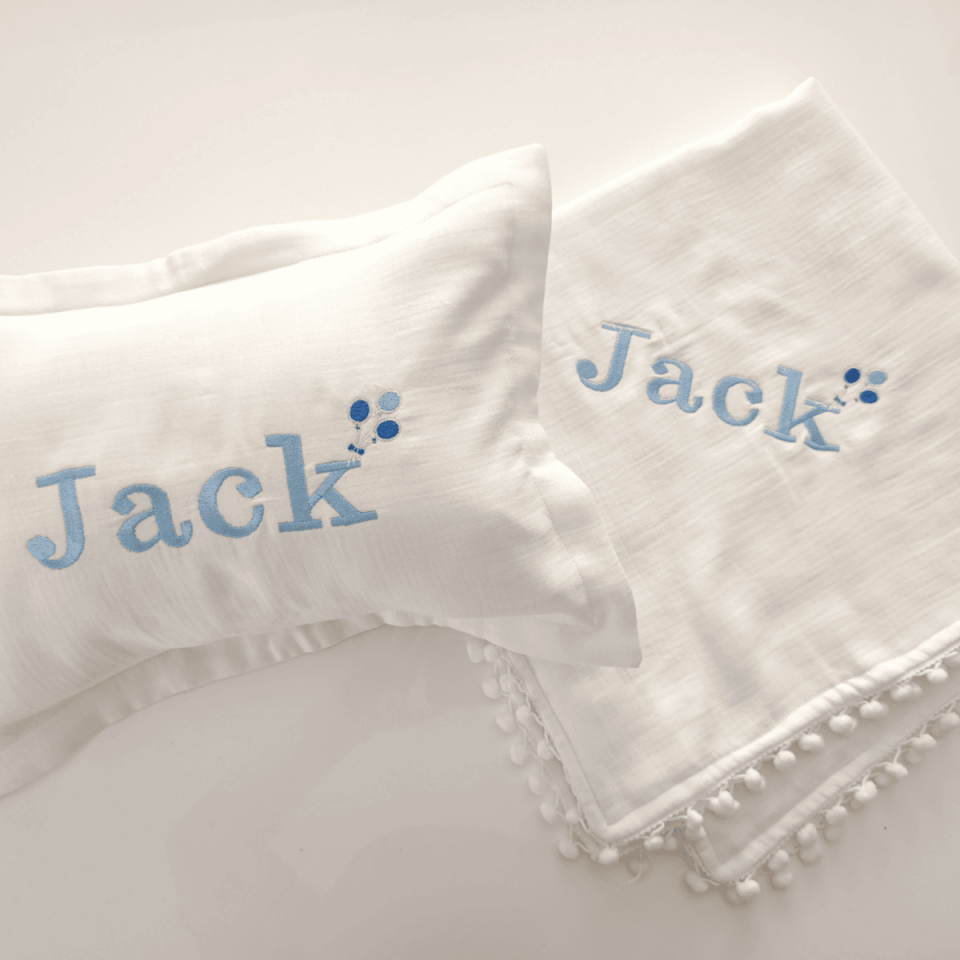Named Newborn Hospital Discharge Set 6-Piece Newborn Muslin Hospital Discharge Set