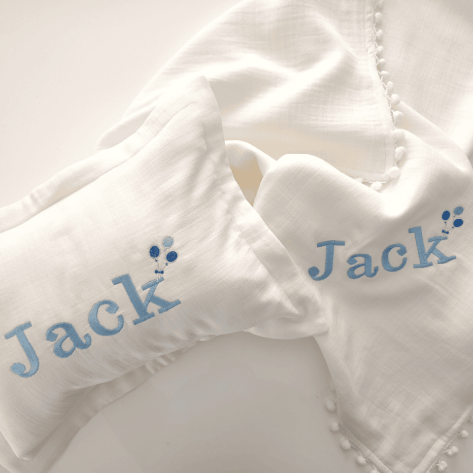Named Newborn Hospital Discharge Set 6-Piece Newborn Muslin Hospital Discharge Set