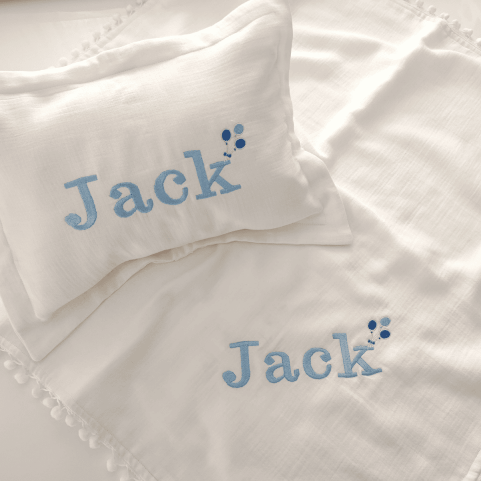 Named Newborn Hospital Discharge Set 6-Piece Newborn Muslin Hospital Discharge Set