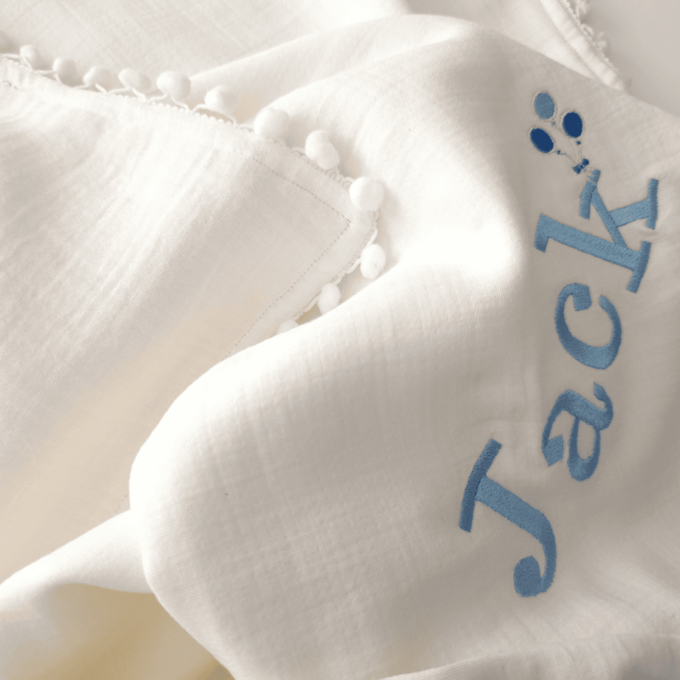 Named Newborn Hospital Discharge Set 6-Piece Newborn Muslin Hospital Discharge Set