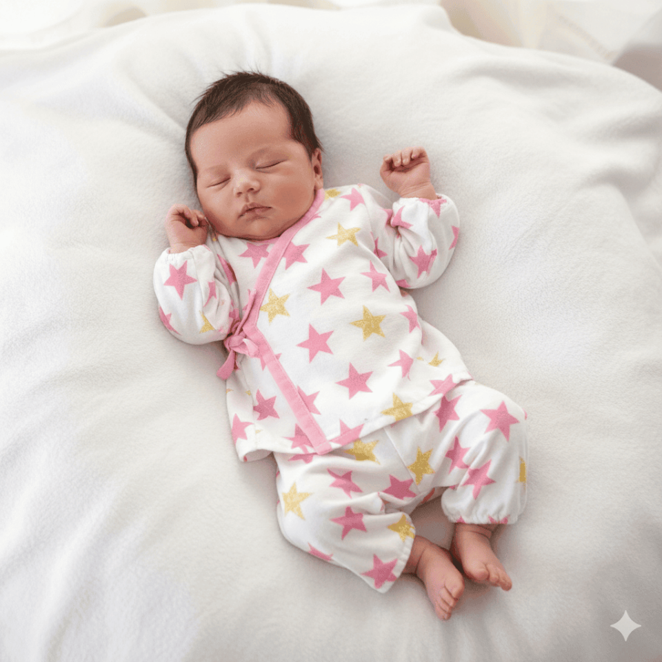 Sıcak Tutan Pazen Bebek Pijama Seti – %100 Pamuk